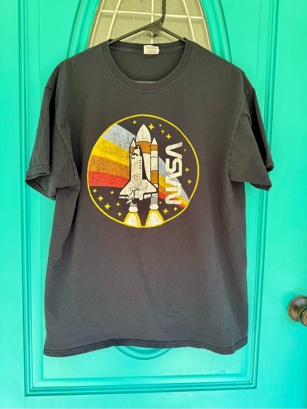 Vintage NASA Tee with Retro Space Shuttle Graphic